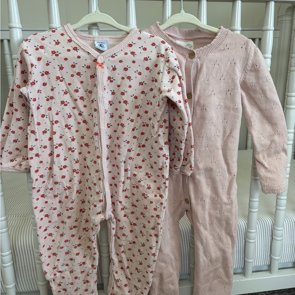 Bundle of Pink Baby One Pieces